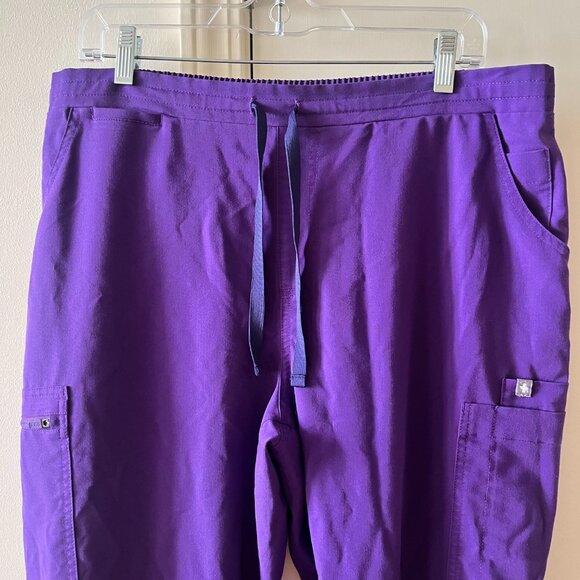 Figs HW Yola Skinny Scrub Pants/Purple/Large/Tall - Picture 3 of 7